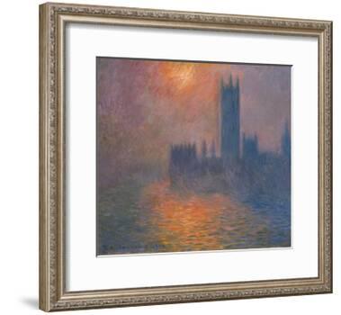 Houses of Parliament, sunset, 1904-Claude Monet-Framed Giclee Print