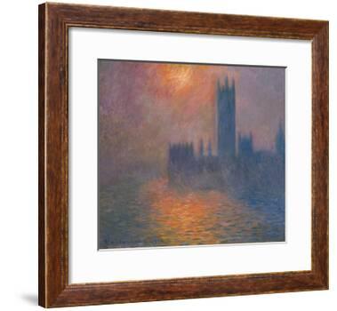 Houses of Parliament, sunset, 1904-Claude Monet-Framed Giclee Print
