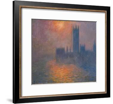 Houses of Parliament, sunset, 1904-Claude Monet-Framed Giclee Print