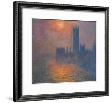 Houses of Parliament, sunset, 1904-Claude Monet-Framed Giclee Print