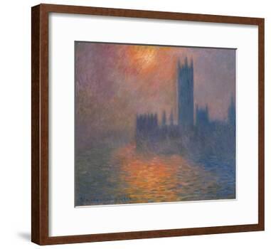 Houses of Parliament, sunset, 1904-Claude Monet-Framed Giclee Print