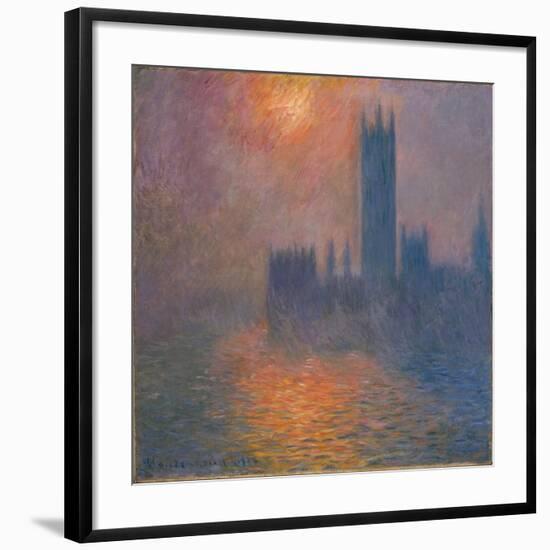 Houses of Parliament, sunset, 1904-Claude Monet-Framed Giclee Print