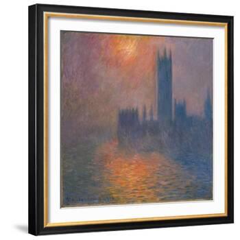 Houses of Parliament, sunset, 1904-Claude Monet-Framed Giclee Print