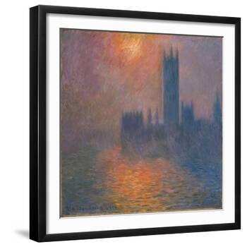 Houses of Parliament, sunset, 1904-Claude Monet-Framed Giclee Print