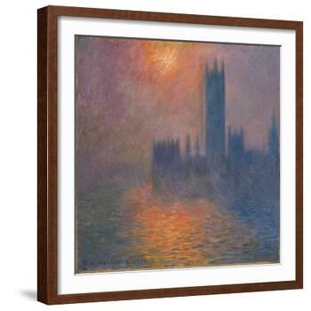 Houses of Parliament, sunset, 1904-Claude Monet-Framed Giclee Print