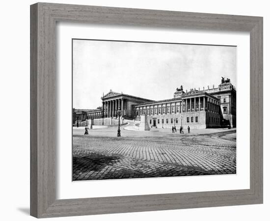 Houses of Parliament, Vienna, 1893-John L Stoddard-Framed Giclee Print