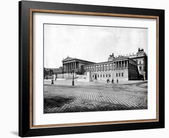 Houses of Parliament, Vienna, 1893-John L Stoddard-Framed Giclee Print