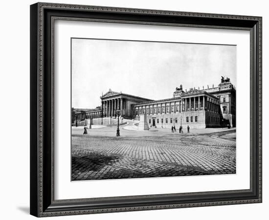 Houses of Parliament, Vienna, 1893-John L Stoddard-Framed Giclee Print