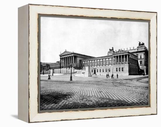 Houses of Parliament, Vienna, 1893-John L Stoddard-Framed Premier Image Canvas