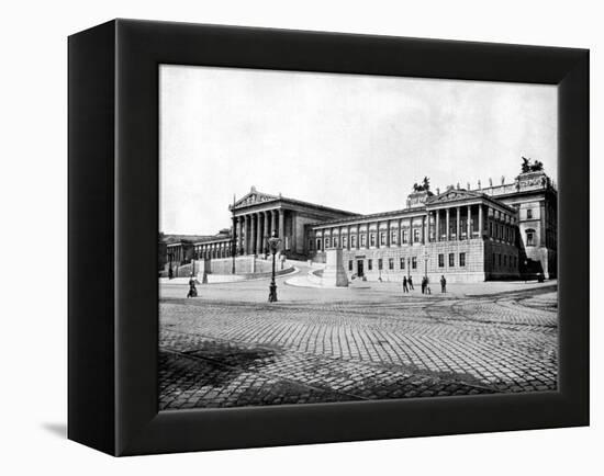 Houses of Parliament, Vienna, 1893-John L Stoddard-Framed Premier Image Canvas