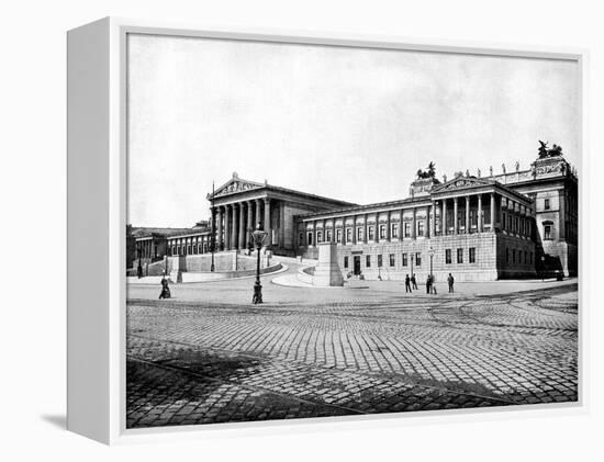 Houses of Parliament, Vienna, 1893-John L Stoddard-Framed Premier Image Canvas