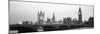 Houses of Parliament Westminster Bridge and Big Ben London England-null-Mounted Photographic Print