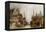 Houses of the Franc Bateliers and Church of St. Nicholas on the Canal at Ghent-William Callow-Framed Premier Image Canvas