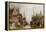 Houses of the Franc Bateliers and Church of St. Nicholas on the Canal at Ghent-William Callow-Framed Premier Image Canvas