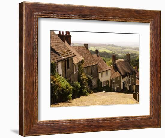 Houses on Gold Hill, Shaftesbury, United Kingdom-Glenn Beanland-Framed Photographic Print