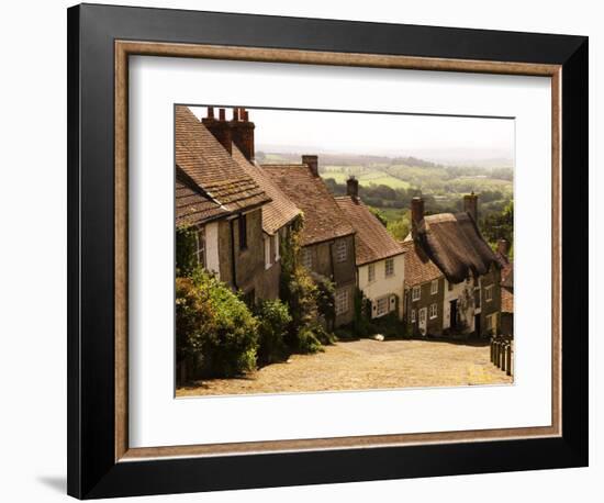 Houses on Gold Hill, Shaftesbury, United Kingdom-Glenn Beanland-Framed Photographic Print