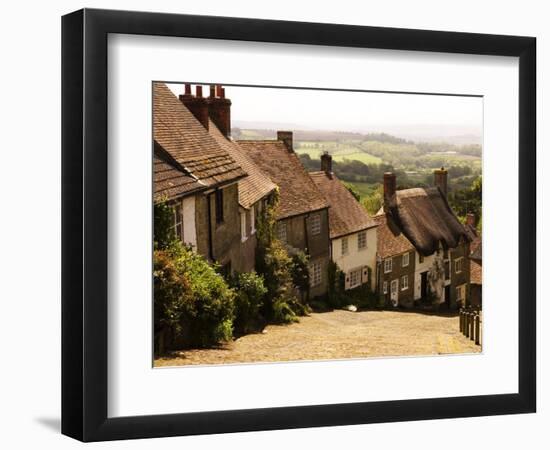 Houses on Gold Hill, Shaftesbury, United Kingdom-Glenn Beanland-Framed Photographic Print