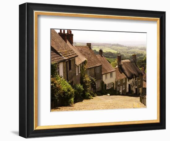 Houses on Gold Hill, Shaftesbury, United Kingdom-Glenn Beanland-Framed Photographic Print