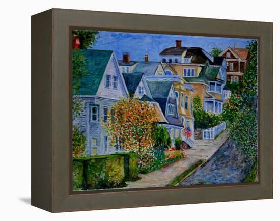 Houses on Pearl St., 2014-Anthony Butera-Framed Premier Image Canvas