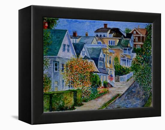Houses on Pearl St., 2014-Anthony Butera-Framed Premier Image Canvas