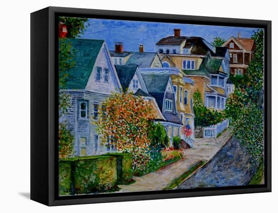 Houses on Pearl St., 2014-Anthony Butera-Framed Premier Image Canvas