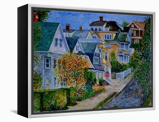 Houses on Pearl St., 2014-Anthony Butera-Framed Premier Image Canvas