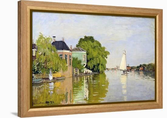 Houses on the Achterzaan-Claude Monet-Framed Premier Image Canvas