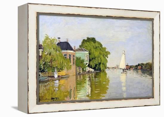 Houses on the Achterzaan-Claude Monet-Framed Premier Image Canvas