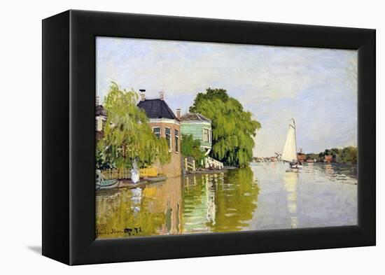 Houses on the Achterzaan-Claude Monet-Framed Premier Image Canvas