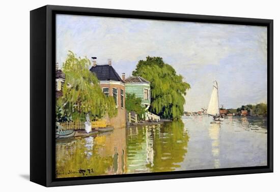 Houses on the Achterzaan-Claude Monet-Framed Premier Image Canvas