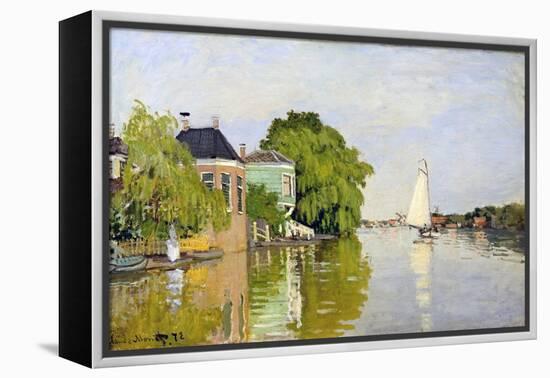 Houses on the Achterzaan-Claude Monet-Framed Premier Image Canvas