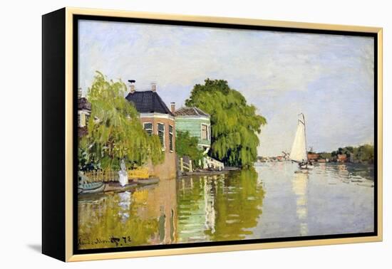 Houses on the Achterzaan-Claude Monet-Framed Premier Image Canvas