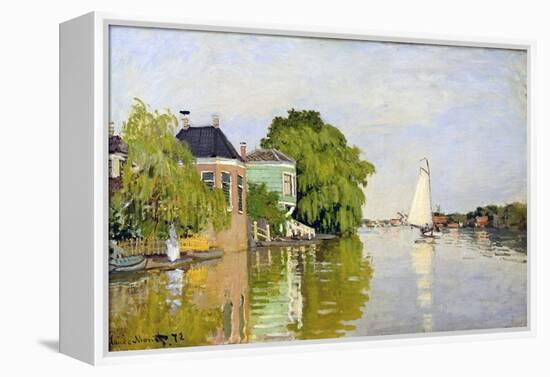 Houses on the Achterzaan-Claude Monet-Framed Premier Image Canvas