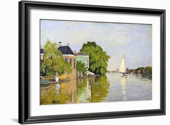 Houses on the Achterzaan-Claude Monet-Framed Giclee Print