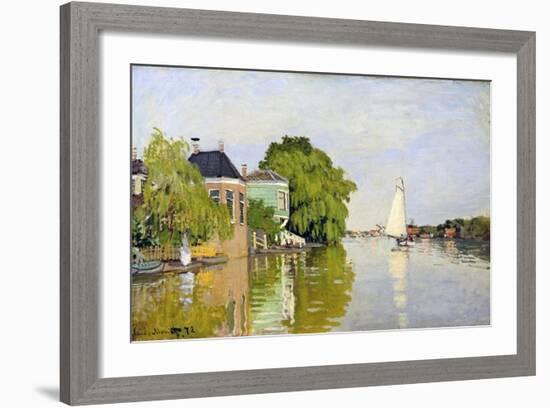 Houses on the Achterzaan-Claude Monet-Framed Giclee Print