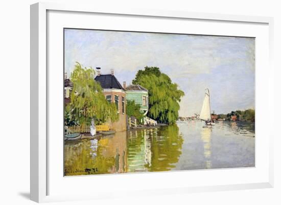 Houses on the Achterzaan-Claude Monet-Framed Giclee Print