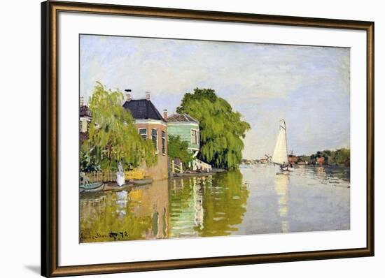 Houses on the Achterzaan-Claude Monet-Framed Giclee Print