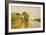 Houses on the Achterzaan-Claude Monet-Framed Art Print