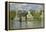 Houses on the Bank of the River Zaan, 1871/72-Claude Monet-Framed Premier Image Canvas