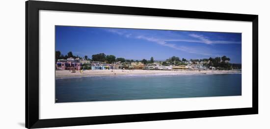 Houses on the Beach, Capitola, Santa Cruz, California, USA-null-Framed Photographic Print