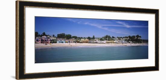 Houses on the Beach, Capitola, Santa Cruz, California, USA-null-Framed Photographic Print