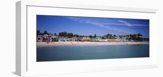 Houses on the Beach, Capitola, Santa Cruz, California, USA-null-Framed Photographic Print