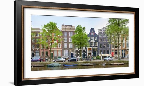 Houses on the Brouwersgracht, Amsterdam, North Holland, Netherlands-null-Framed Photographic Print