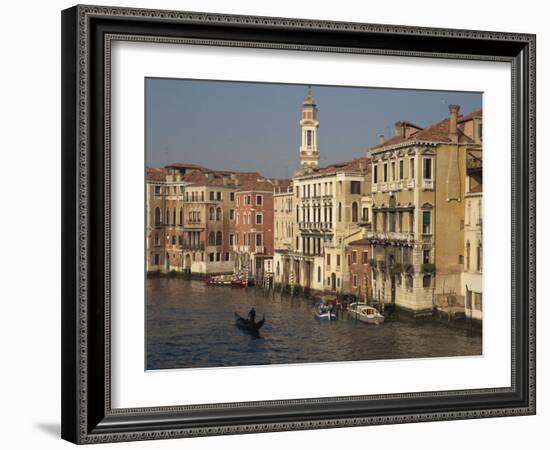 Houses on the Grand Canal in Venice, UNESCO World Heritage Site, Veneto, Italy, Europe-Rainford Roy-Framed Photographic Print