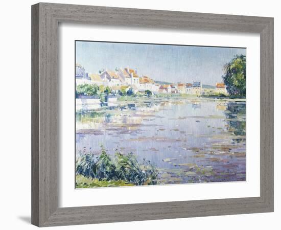 Houses on the Lake in Boitsfort-Paul Mathieu-Framed Giclee Print