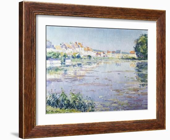 Houses on the Lake in Boitsfort-Paul Mathieu-Framed Giclee Print