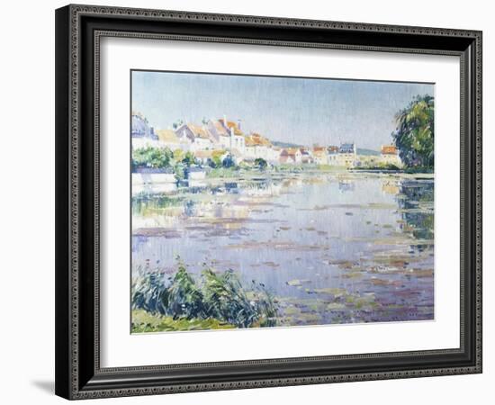 Houses on the Lake in Boitsfort-Paul Mathieu-Framed Giclee Print