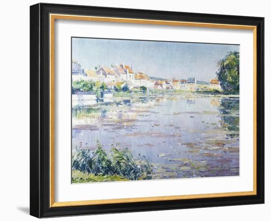 Houses on the Lake in Boitsfort-Paul Mathieu-Framed Giclee Print