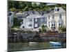 Houses on the Waters Edge in Fowey, Cornwall, England, United Kingdom, Europe-David Clapp-Mounted Photographic Print