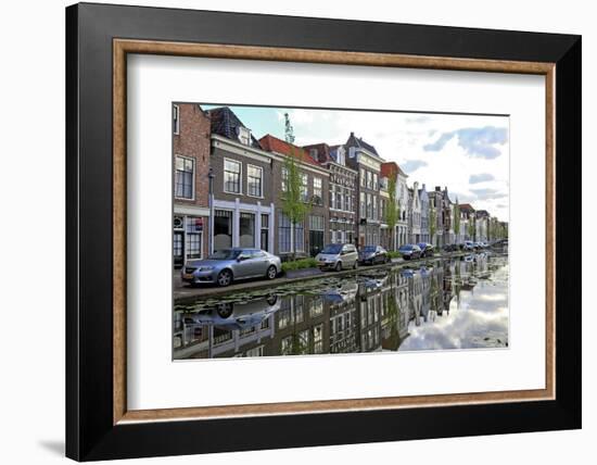 Houses on Turfmarkt in Gouda, South Holland, Netherlands, Europe-Hans-Peter Merten-Framed Photographic Print